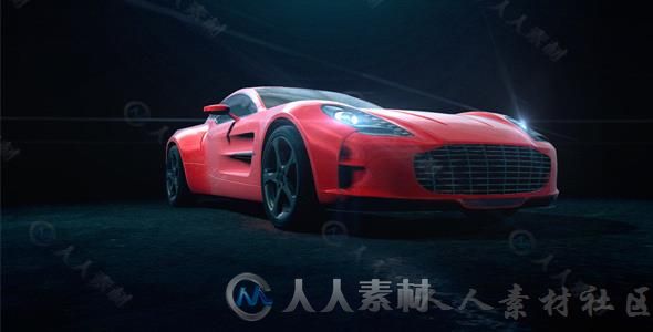 变形跑车Logo演绎动画AE模板 Videohive Car Reveal 14669649