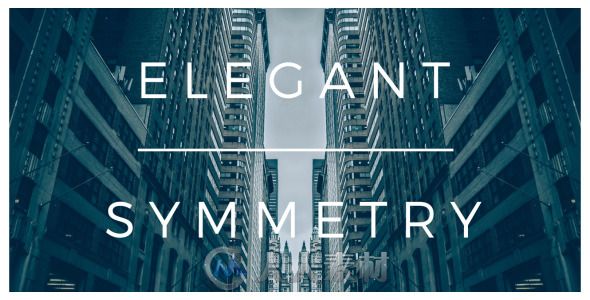 优雅镜面对称展示动画AE模板 Videohive Elegant Symmetry 12437890