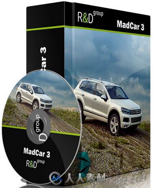 MadCar汽车绑定3dsmax插件V3.056版 MADCAR V3.056 FOR 3DS MAX 2015-2016