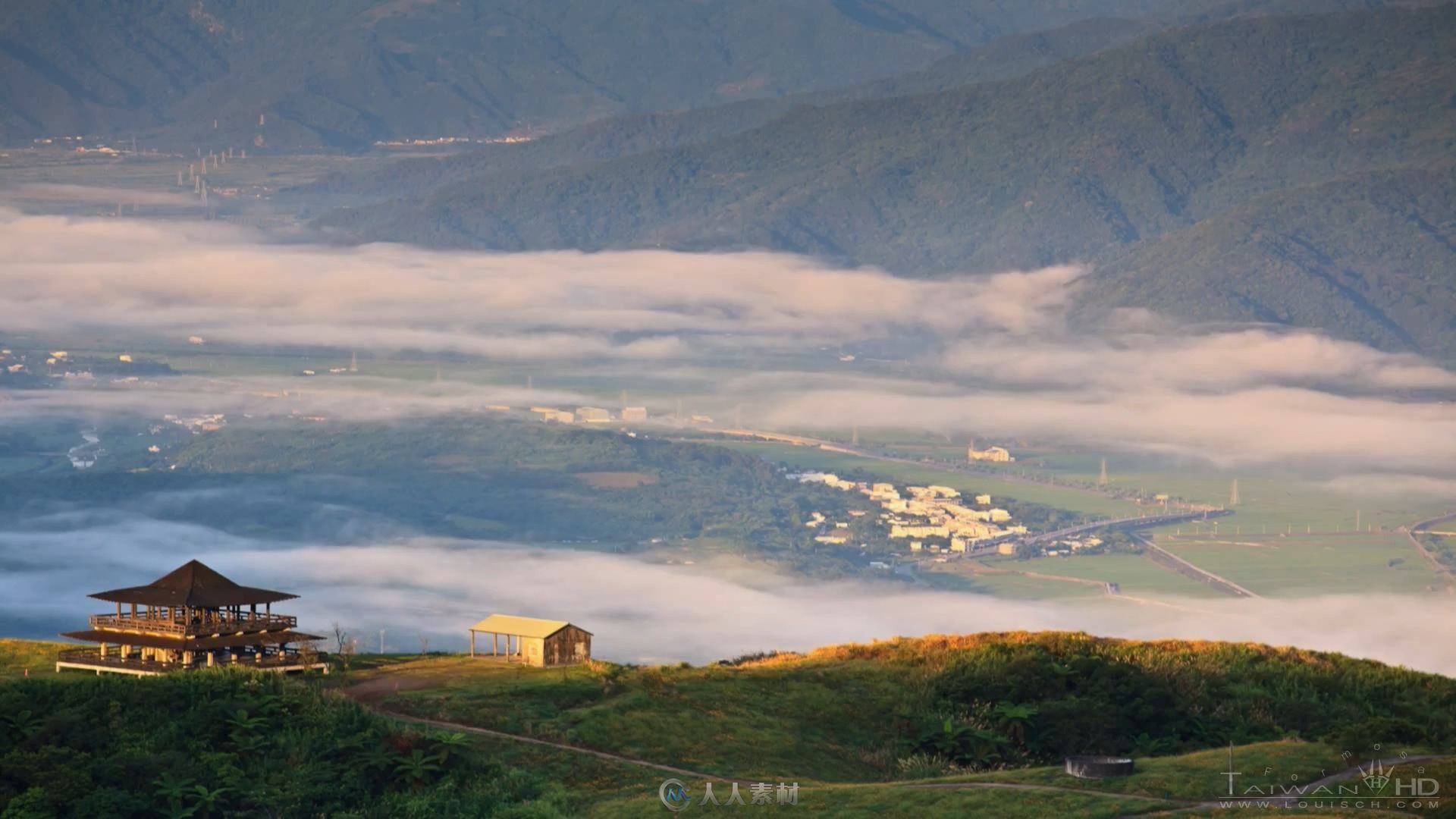 延时摄影台湾花莲六十石山高清实拍素材