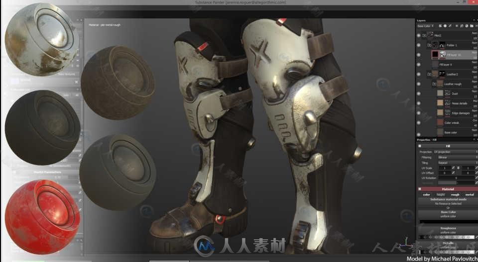 Substance Painter三维纹理材质绘画软件V2.0.5.1159版 Allegorithmic Substance Pa...