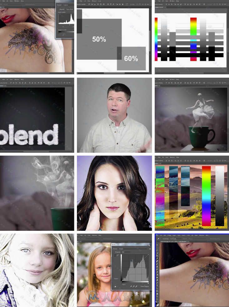 PS混合模式使用技巧深刻训练视频教程 TUTSPLUS MASTERING BLENDING MODES IN ADOBE...