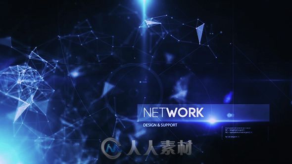 梦幻启示录科技片头动画AE模板 Videohive Plexus Inspire Corporate Tech Intro 15...