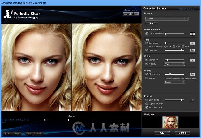 Athentech Perfectly Clear图像修饰磨皮调色PS插件V3.5.5.1136版