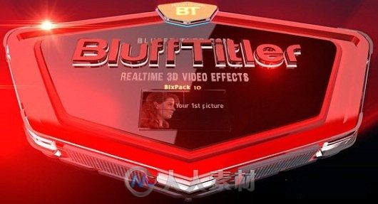 BluffTitler Pro三维标题动画制作软件V13.2.0版 BLUFFTITLER ULTIMATE 13.2.0 WIN