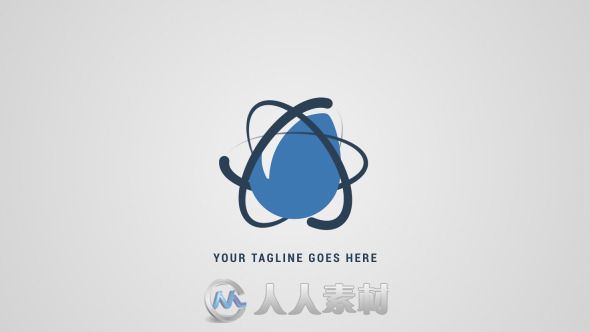 环绕原子Logo演绎动画AE模板 Videohive Simple Atom Logo Reveal 11497758