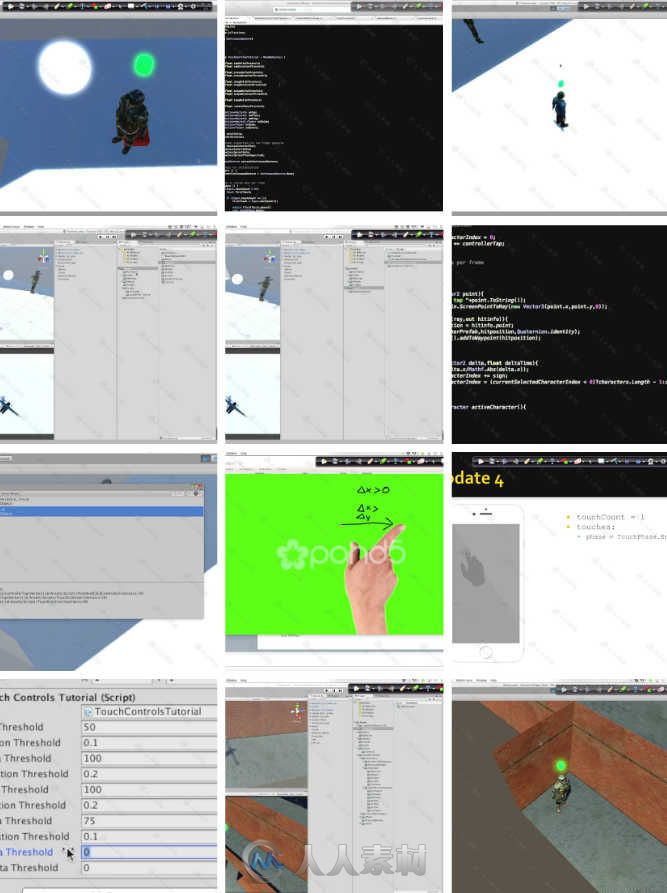 Unity手机游戏触屏寻路系统高级训练视频教程 Udemy Unity Touch Gestures and Path...