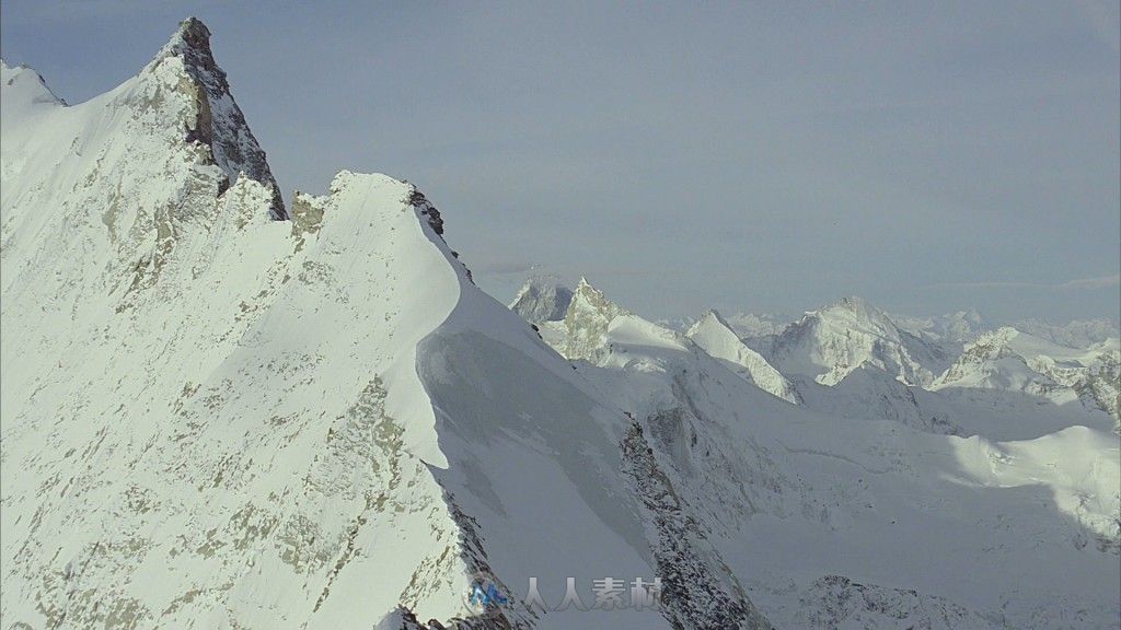 航拍雪山高清实拍视频素材