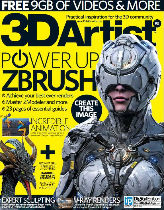 3D艺术家书籍杂志第93期 3D Artist Issue 93 2016