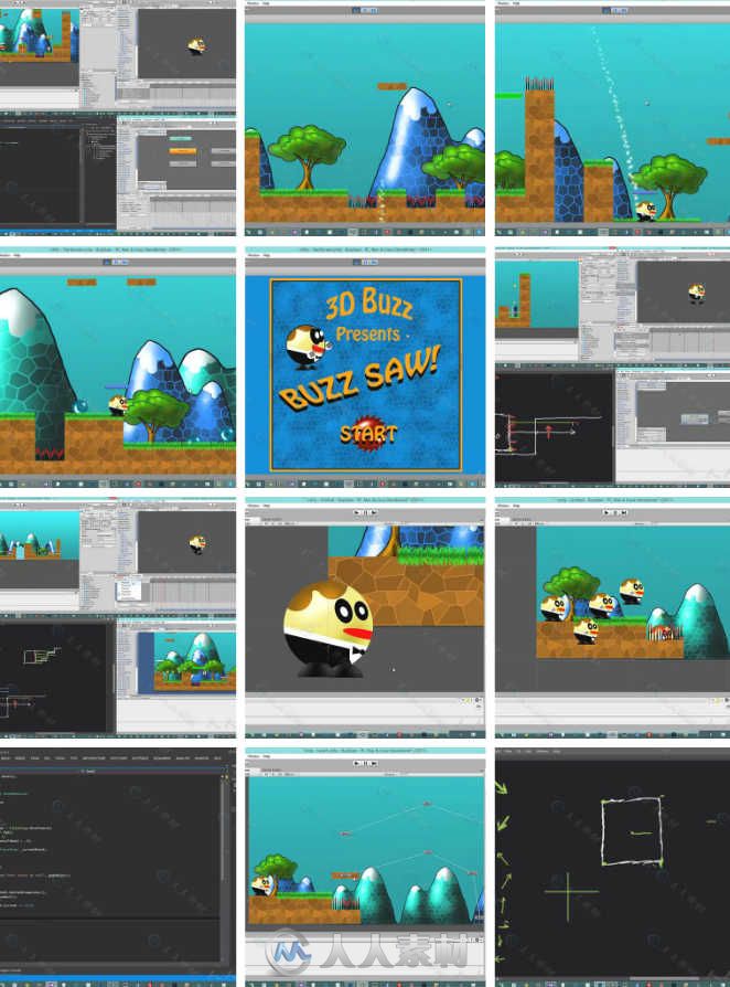 Unity二维游戏开发完整实例训练视频教程 Udemy Creating a 2D Game in Unity 4.5