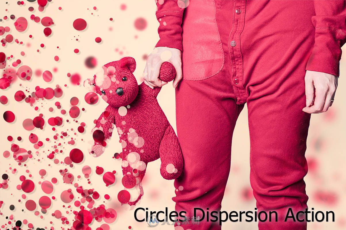 圆圈消散特效PS动作Circles_Dispersion_Action