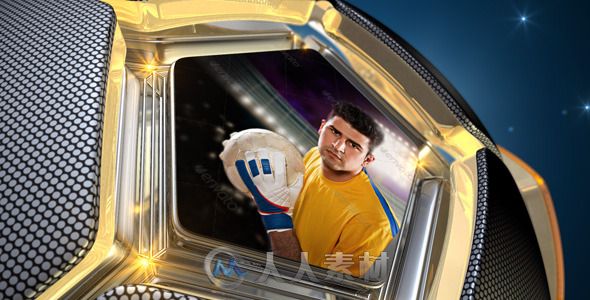 体育足球之星片头动画电视栏目AE模板videohive Football Allstars (Soccer) 8915870