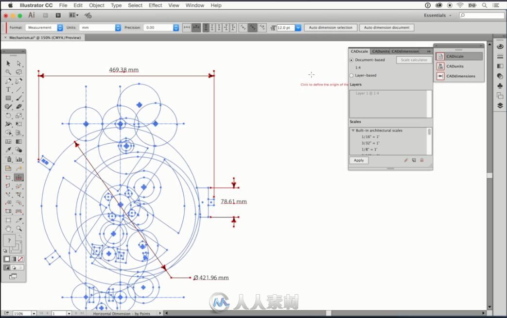 AI插件-工程制图距离测量图形标注绘制插件中英文版Hot Door CADTools 10.0.2