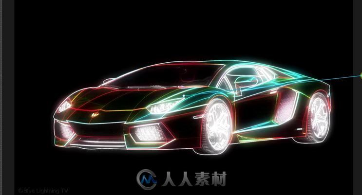 PS汽车电子争霸战光效合成视频教程Photoshop The Tron Effect