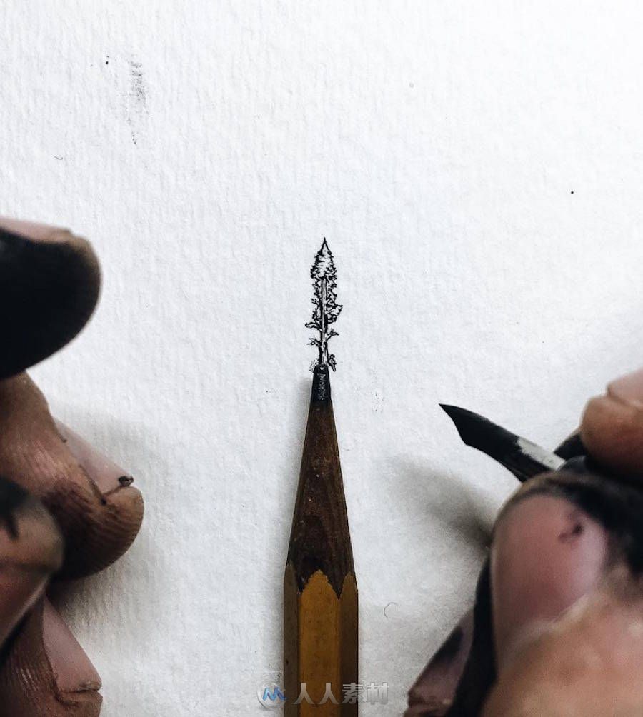 Tiny Illustrations That Get Out of Pencil Tips-铅笔与纸的艺术