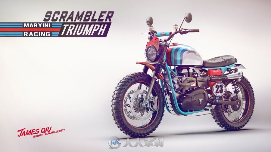 TRIUMPH T100 SCRAMBLER-凯旋T100改装复古攀爬者风格