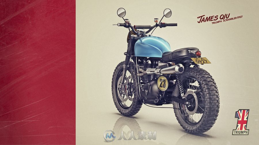 TRIUMPH T100 SCRAMBLER-凯旋T100改装复古攀爬者风格