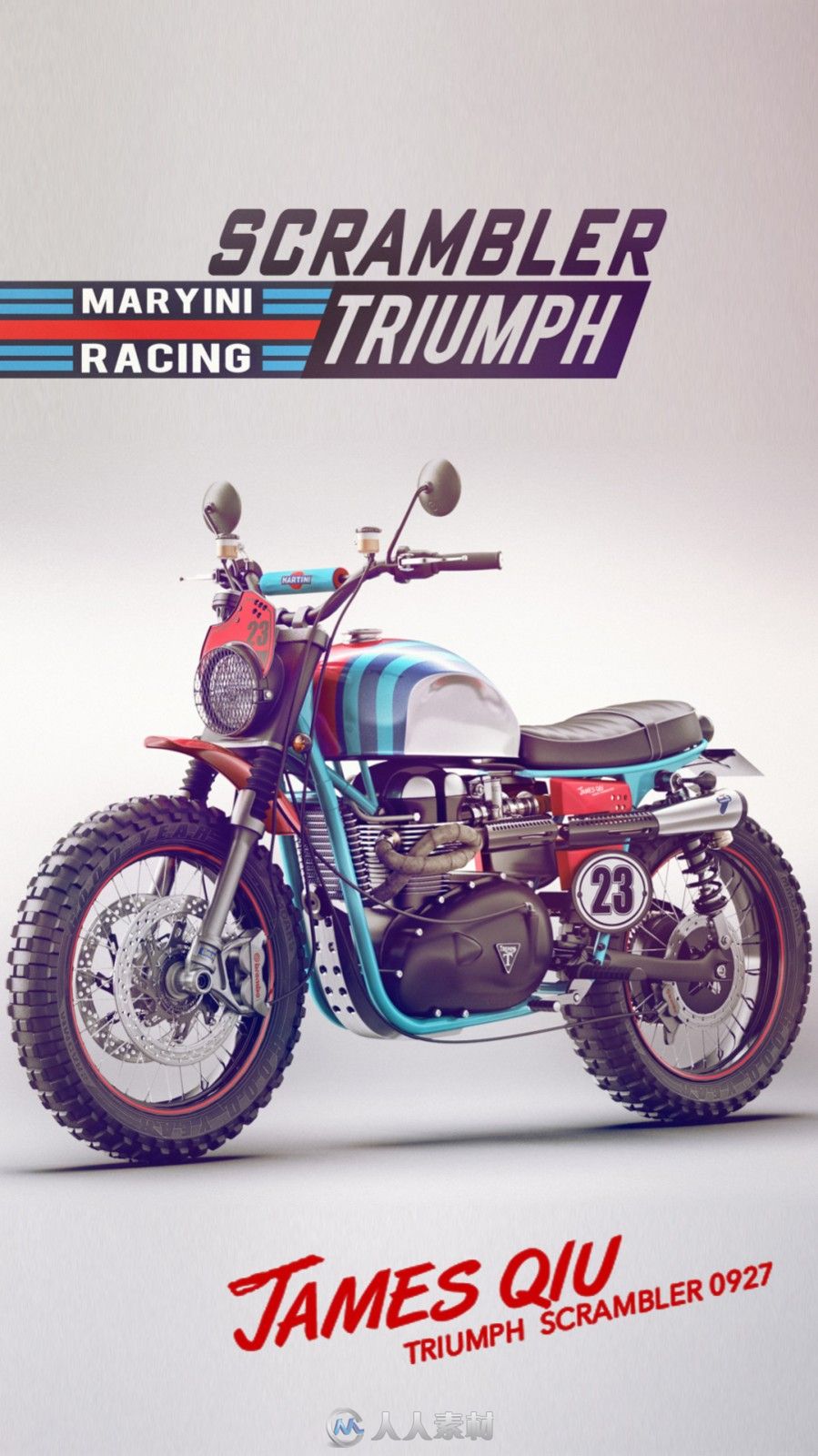 TRIUMPH T100 SCRAMBLER-凯旋T100改装复古攀爬者风格