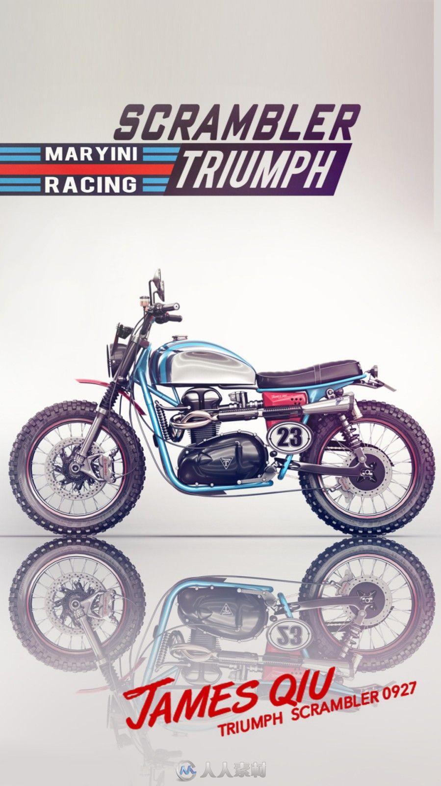 TRIUMPH T100 SCRAMBLER-凯旋T100改装复古攀爬者风格