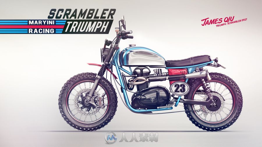 TRIUMPH T100 SCRAMBLER-凯旋T100改装复古攀爬者风格