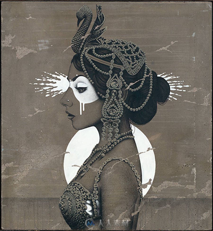 Amazing Women Illustrations by Fin Dac-抽象人画