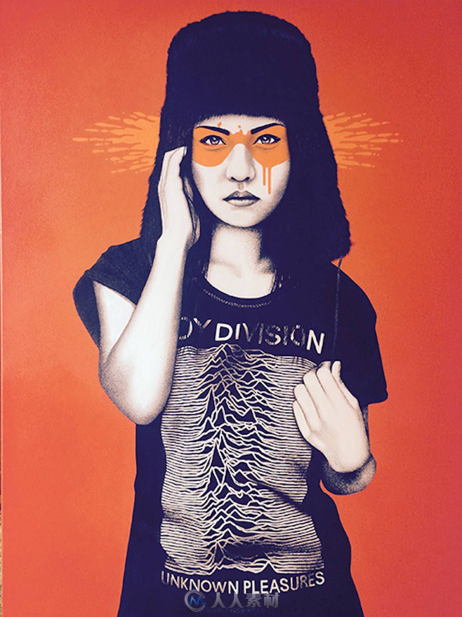 Amazing Women Illustrations by Fin Dac-抽象人画