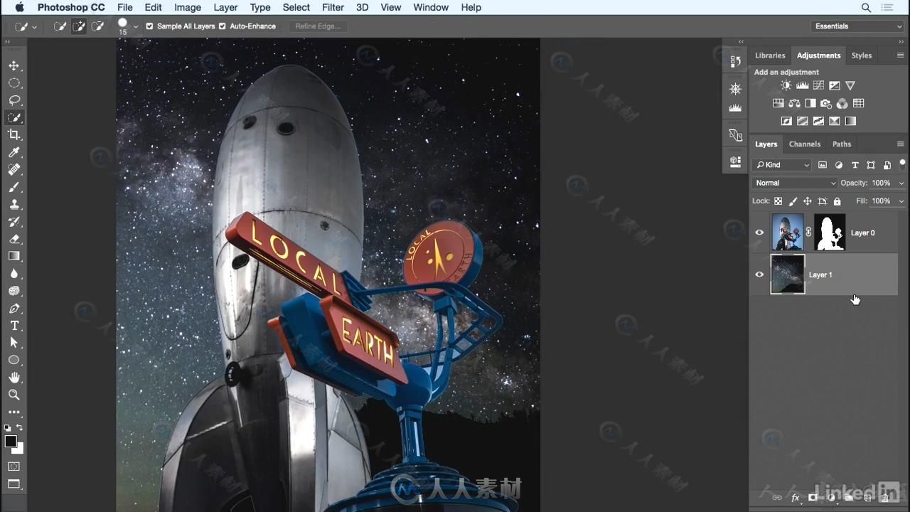 PS快速掌握合成技术高效技巧视频教程 Learn Photoshop Compositing Ten-Minute Tec...