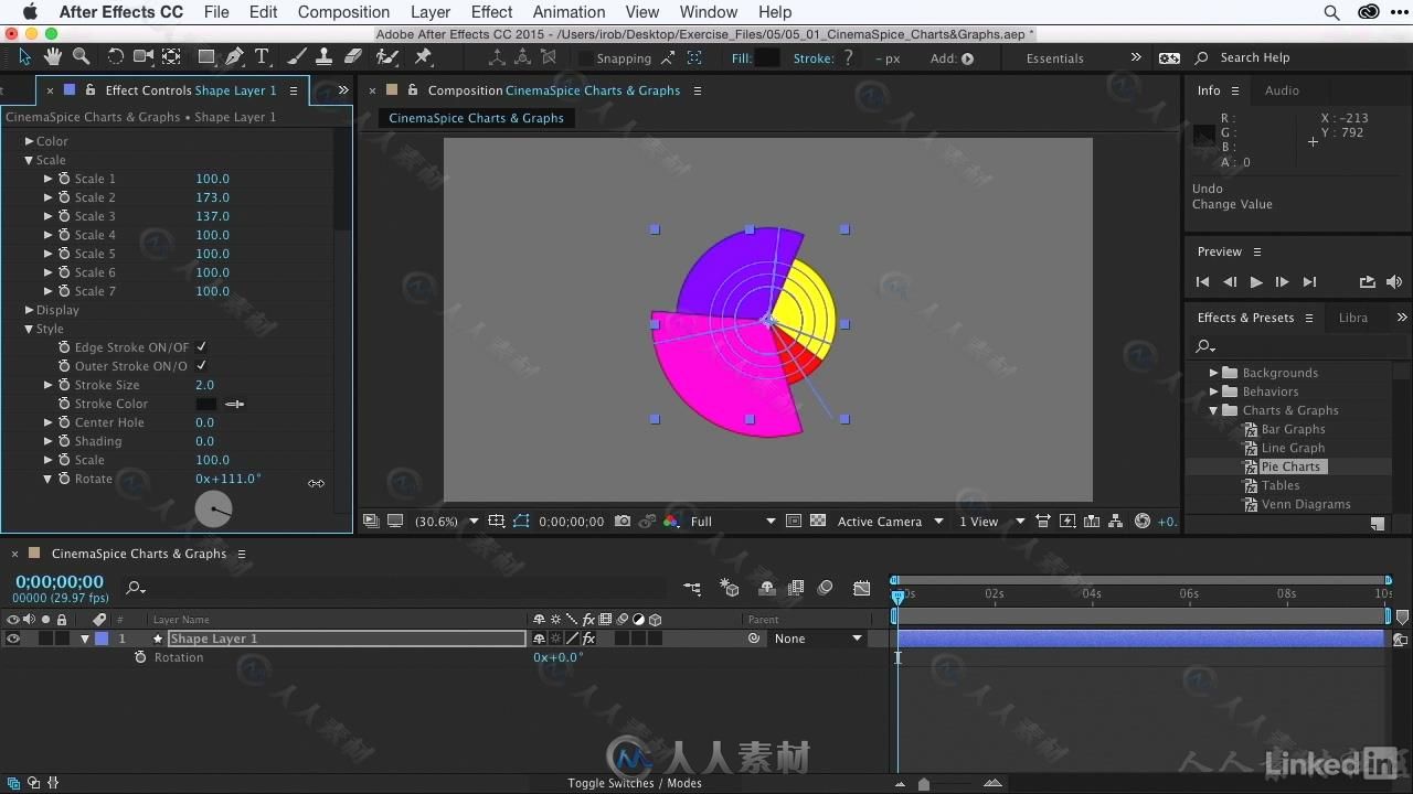 AE信息图标动画特效实例制作视频教程 After Effects Guru Animating Infographics