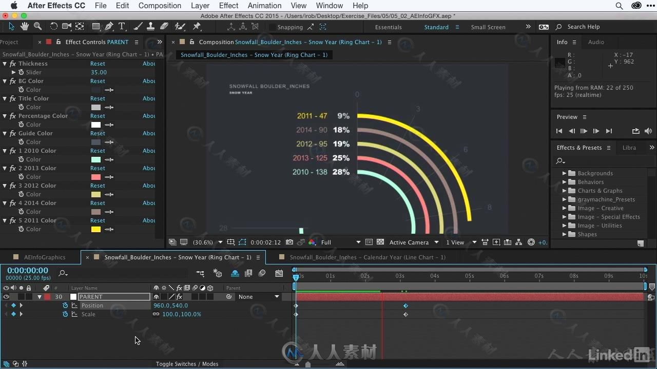 AE信息图标动画特效实例制作视频教程 After Effects Guru Animating Infographics