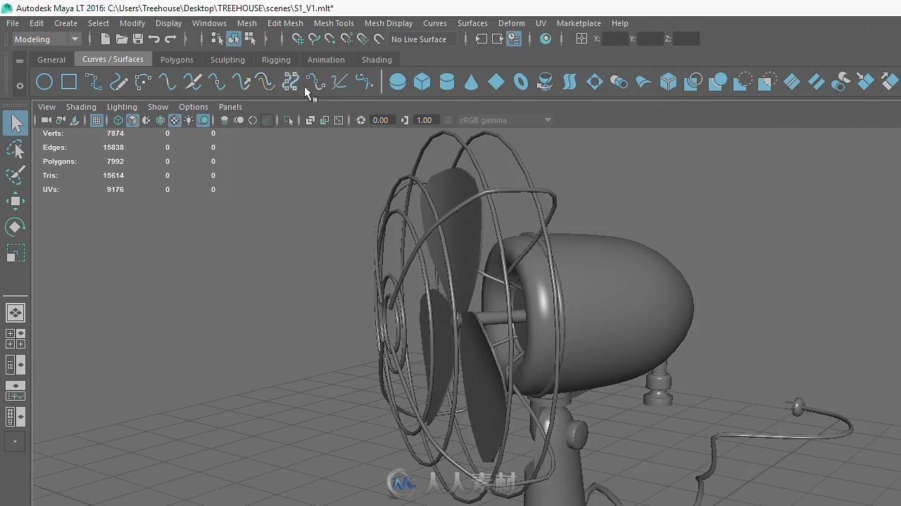 Maya建模工具基础流程视频教程 TEAMTREEHOUSE MAYA MODELING TOOLS