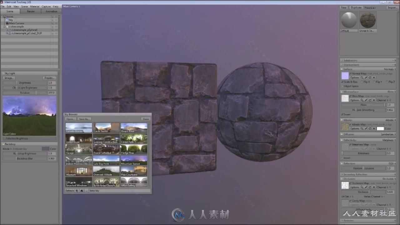 中世纪石砖贴图材质实例制作视频教程 STEAM MEDIEVAL BLOCKS SUBSTANCE DESIGNER T...