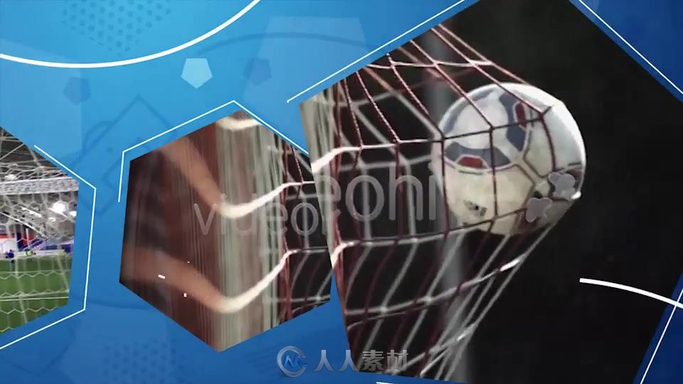体育足球视频图片场景宣传体育运动AE模板European Football (Soccer) Opener