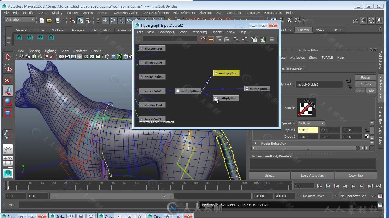 Maya四足动画骨骼动画视频教程二，三，四季 3DMOTIVE QUADRUPED RIGGING IN MAYA V...