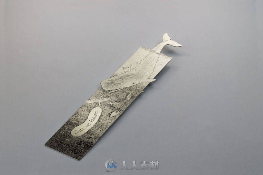 创意书签-Poetic Hand-Cut Silver Bookmarks