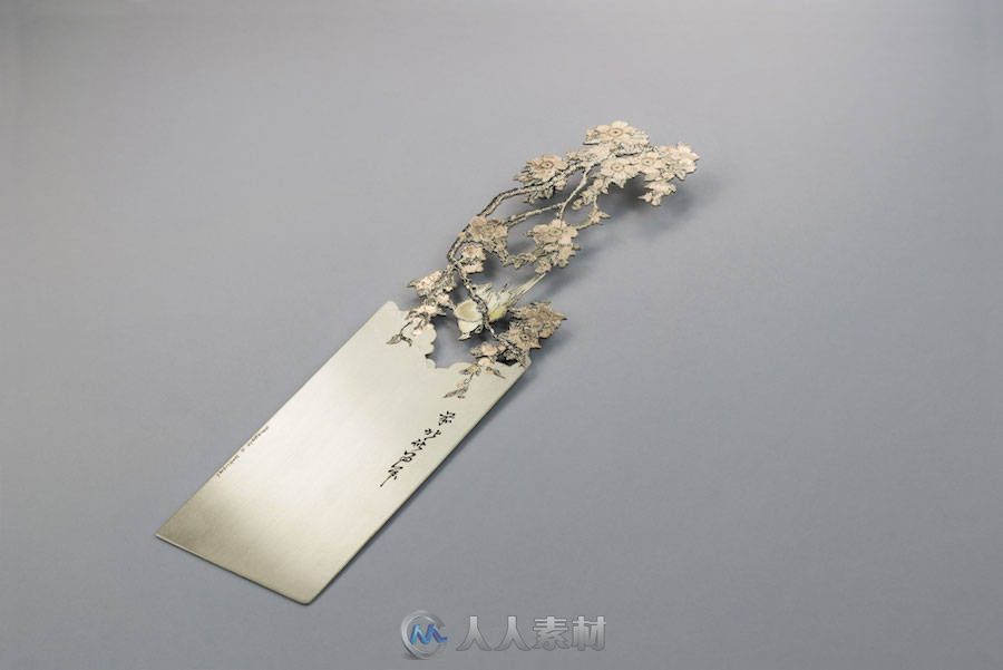 创意书签-Poetic Hand-Cut Silver Bookmarks