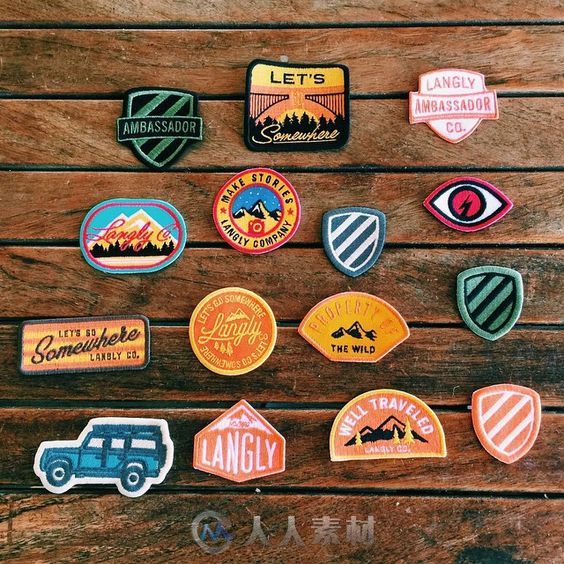 徽标设计-Gallery: 27 Beautiful Patch Designs