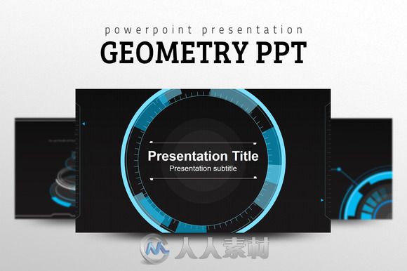 几何风格PPT展示模板Geometry-PPT