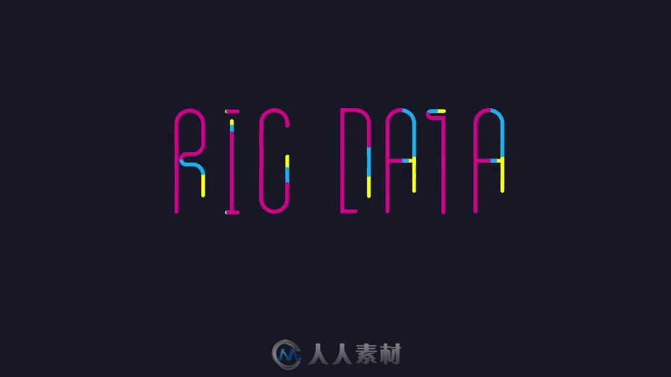 彩色的时尚MG图形元素动画AE模板 bigdata-ultimate-infographics-pack