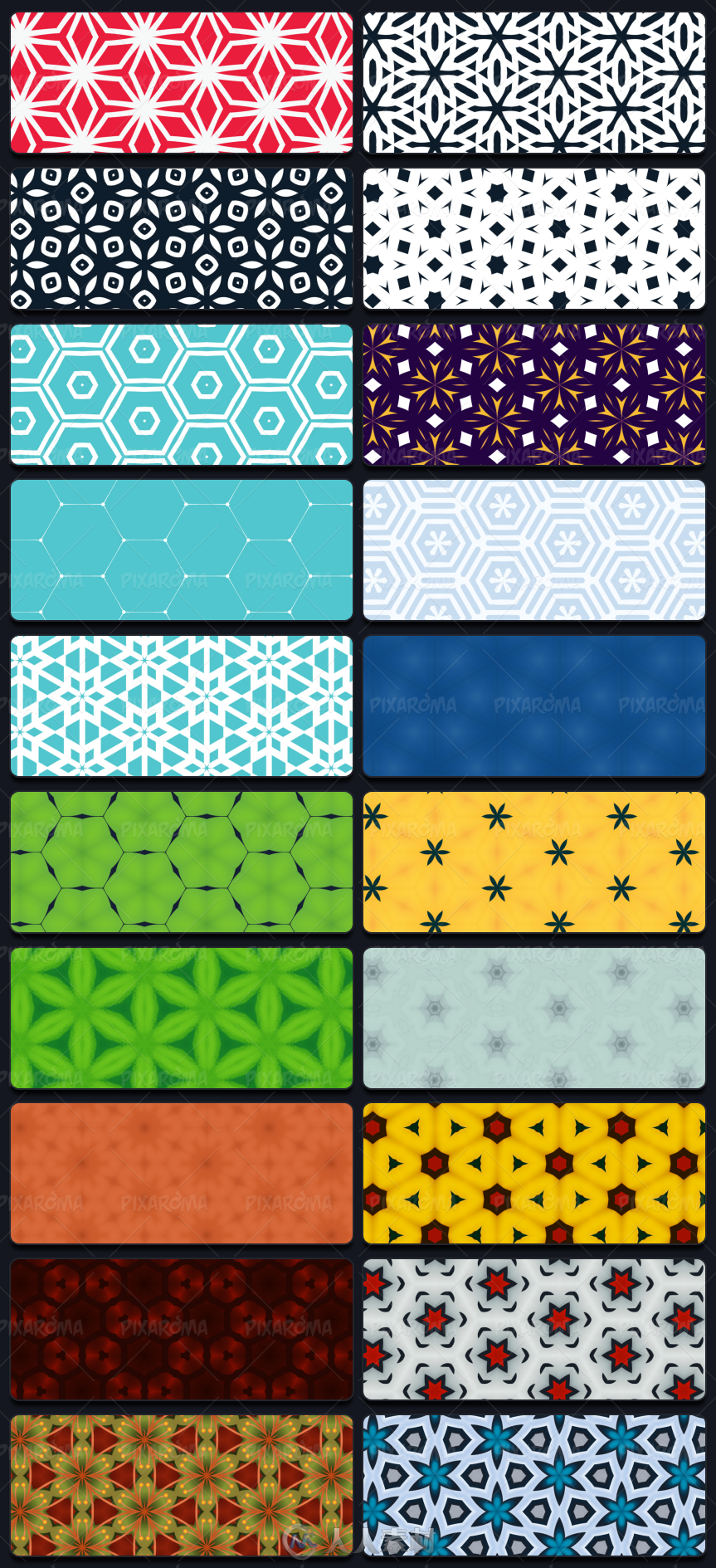 1000款网页背景图案平面素材1000 Seamless Web Patterns - Bundle  589620