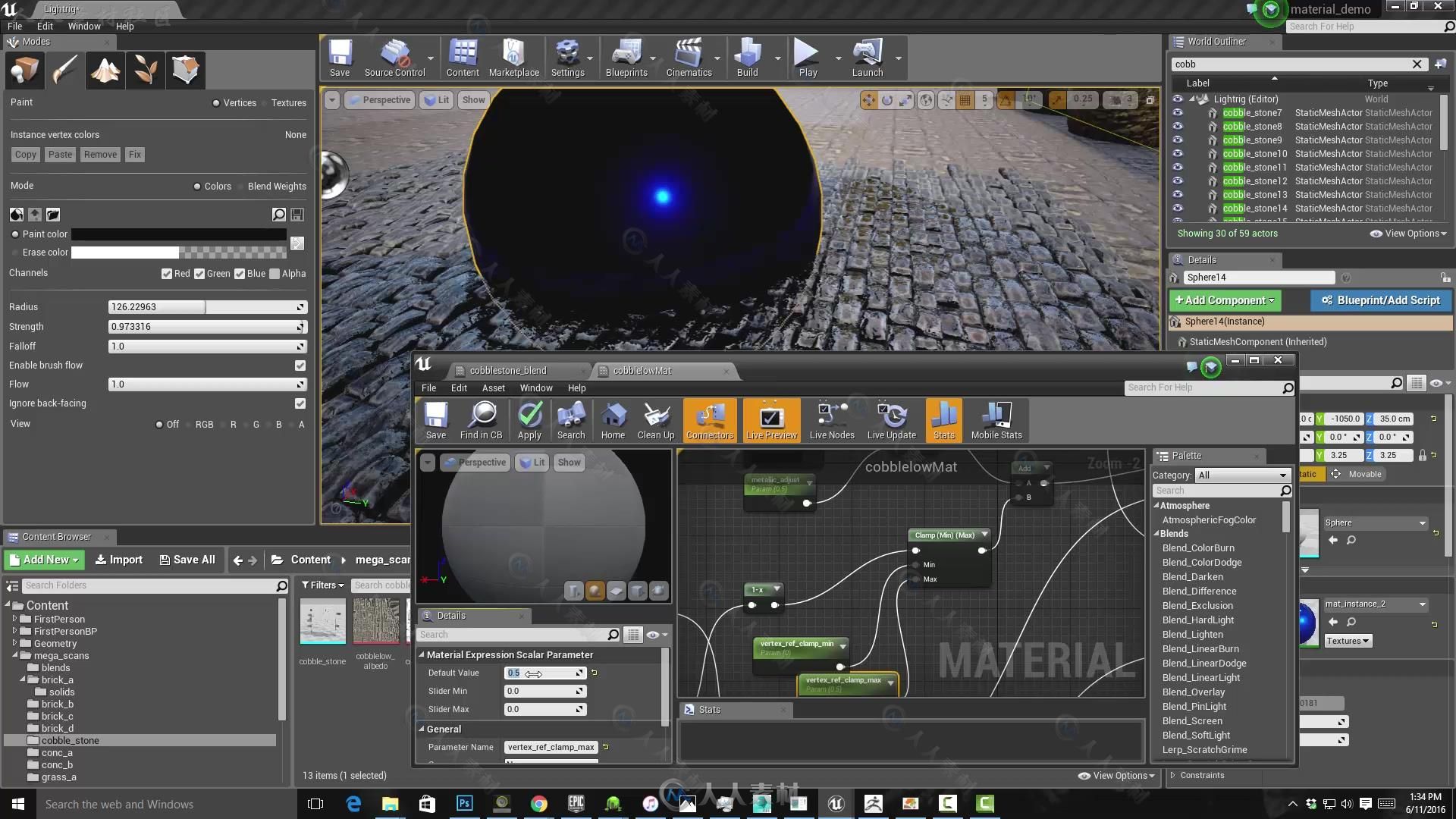 Unreal Engine 4游戏环境场景艺术创作视频教程 Gumroad Intro To Game Art by Davi...