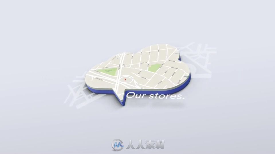 3D时尚美观大气的地图路线演示图形元素AE模板 3D MAPS CREATOR V1.0.0 INFOGRAPHICS