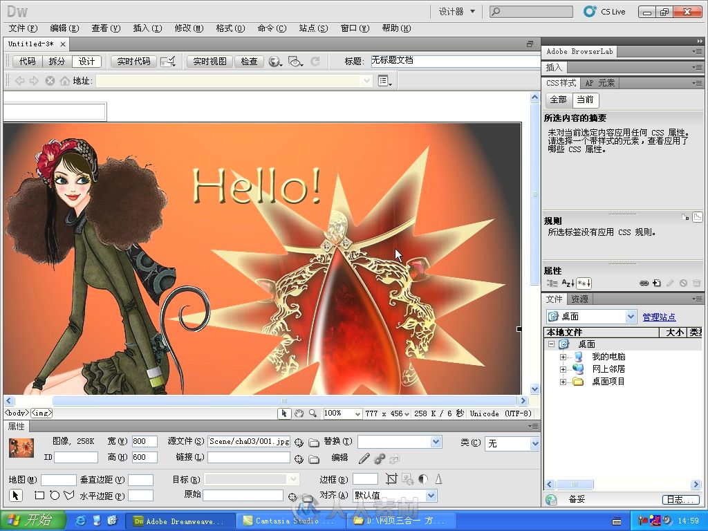 15天精通dreamweaver cs5+flash cs5+photoshop cs5网页制作