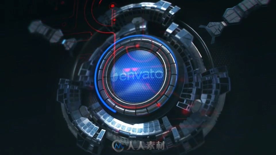 大气震撼的高科技科幻文字标题标志LOGO演绎AE模板 TECHNO LOGO 8323108 VIDEOHIVE