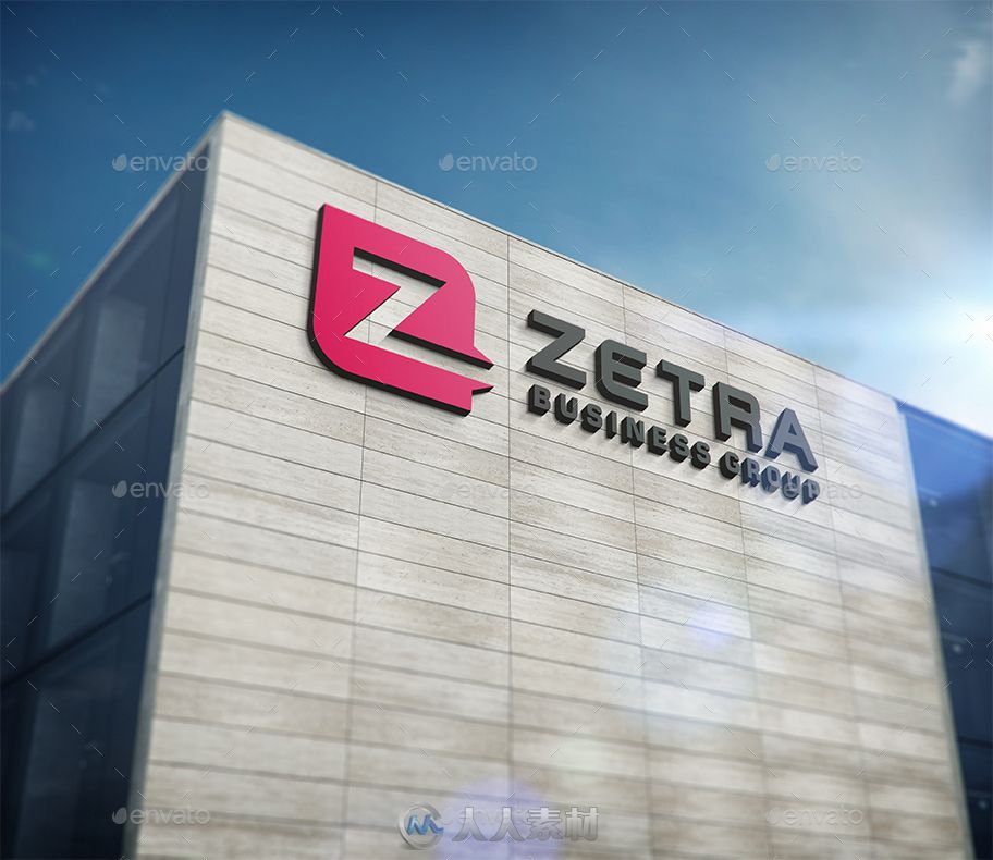 3Dlogo场景展示PSD模板16439365-3d-logo-signage-facade-wall-mockups