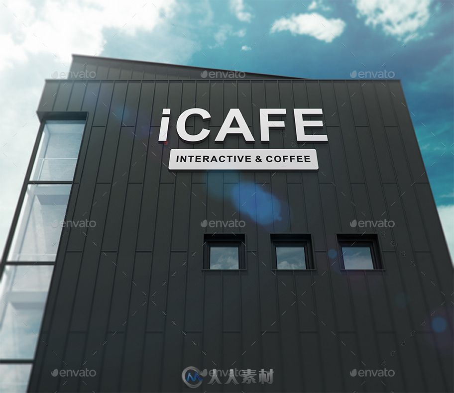 3Dlogo场景展示PSD模板16439365-3d-logo-signage-facade-wall-mockups