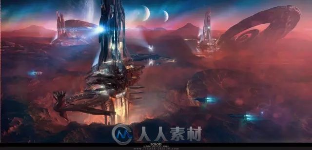 听大神讲述如何用众多3D软件创作一幅科幻概念图，作品更是张张精品