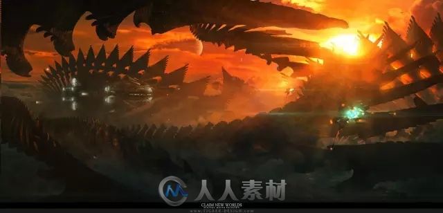 听大神讲述如何用众多3D软件创作一幅科幻概念图，作品更是张张精品