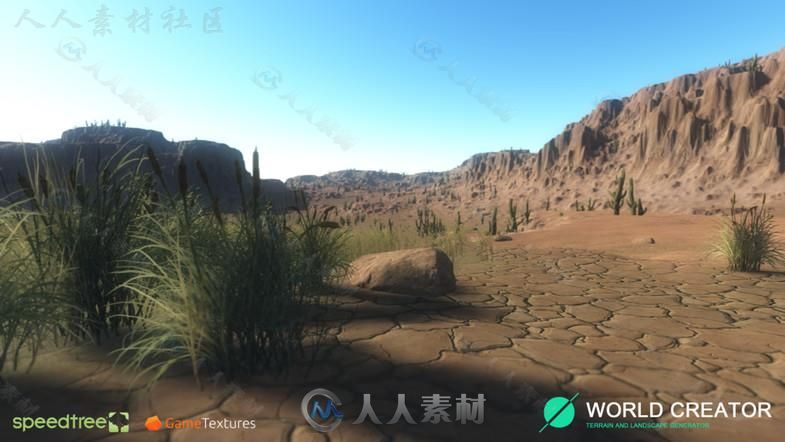 Unity3D游戏扩展资料 - 专业地形景观生成器 UNITY ASSET WORLD CREATOR PROFESSIONAL