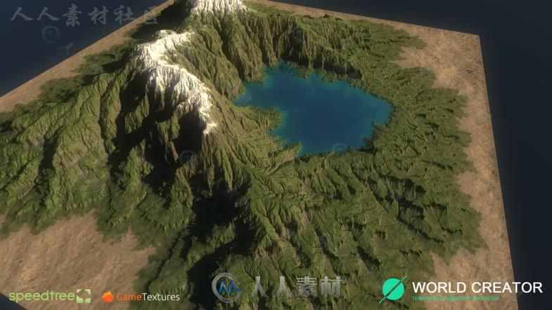 Unity3D游戏扩展资料 - 专业地形景观生成器 UNITY ASSET WORLD CREATOR PROFESSIONAL