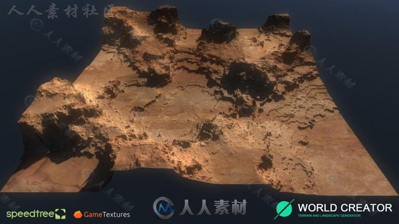 Unity3D游戏扩展资料 - 专业地形景观生成器 UNITY ASSET WORLD CREATOR PROFESSIONAL